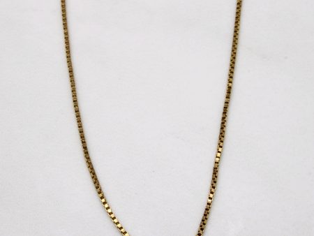 14k Yellow Gold Box Link Chain | 20  | Discount