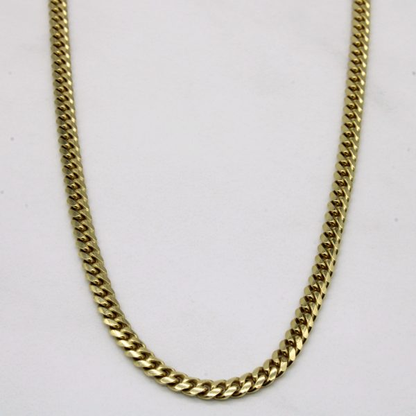 14k Yellow Gold Cuban Link Chain | 26  | Hot on Sale