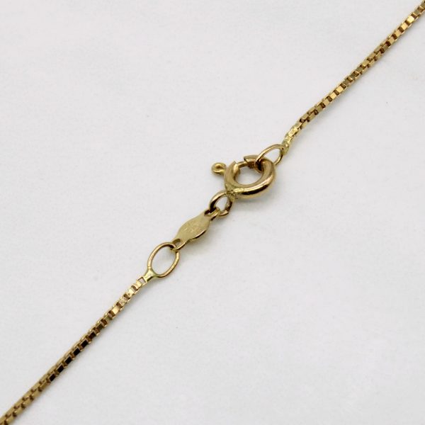 14k Yellow Gold Box Link Chain | 20  | Discount