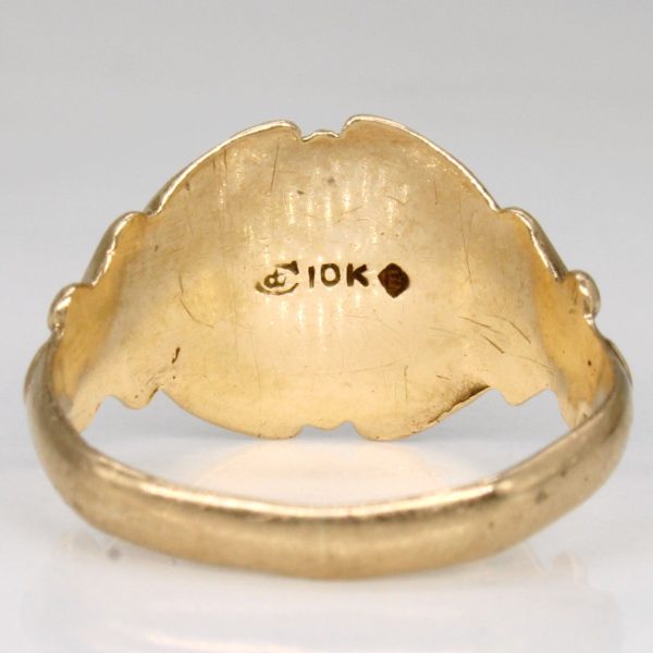 10k Yellow Gold Initial Ring | SZ 5.5 | Discount