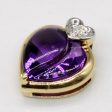 Amethyst & Diamond Heart Pendant | 2.75ct, 0.02ct | Online Hot Sale