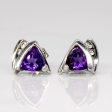 Amethyst & Diamond Earrings | 0.50ctw, 0.05ctw | Cheap