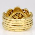 18k Yellow Gold Solved Puzzle Ring | SZ 6 | Discount