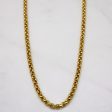 24k Yellow Gold Circle Link Chain | 18  | on Sale