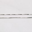 10k White Gold Box Link Chain | 18  | on Sale