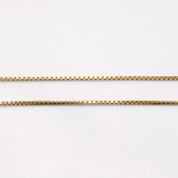 10k Yellow Gold Box Link Chain | 22  | For Discount