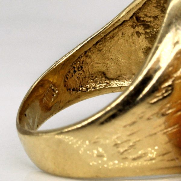 10k Yellow Gold Signet Ring | SZ 5.5 | Online Sale