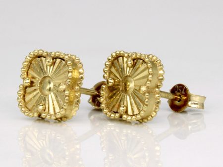 18k Yellow Gold Earrings Hot on Sale