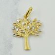 10k Yellow Gold Tri Tone Gold Tree Pendant | Supply