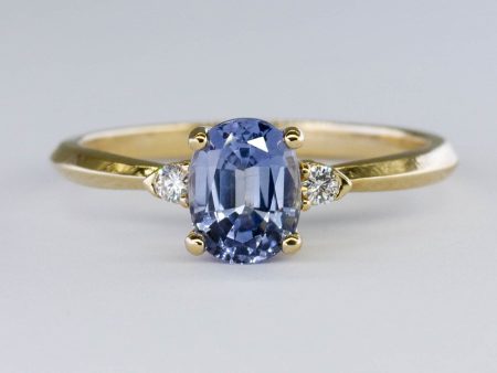 100 Ways  Accented Oval Ceylon Sapphire Ring | 1.37ct | SZ 6.75 | Online Sale