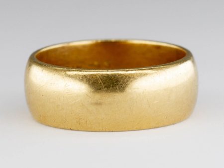 14k Gold Wide Band | SZ 6.25 | on Sale