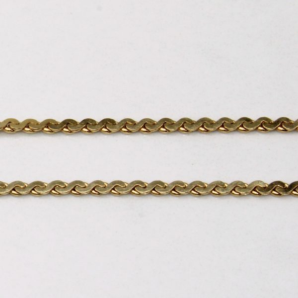 14k Yellow Gold S Link Chain | 18  | Online