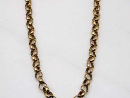 10k Yellow Gold Circle Link Chain | 17  | Online Sale