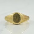 10k Yellow Gold Signet Ring | SZ 9.75 | For Discount