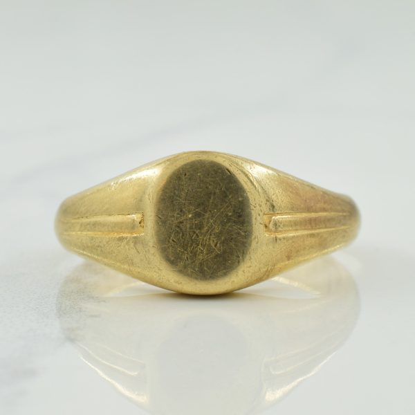 10k Yellow Gold Signet Ring | SZ 9.75 | For Discount