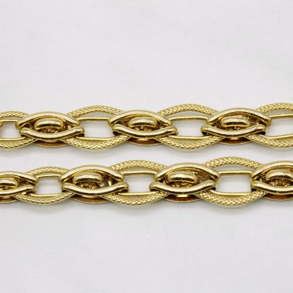 14k Yellow Gold Unique Link Chain | 18  | on Sale