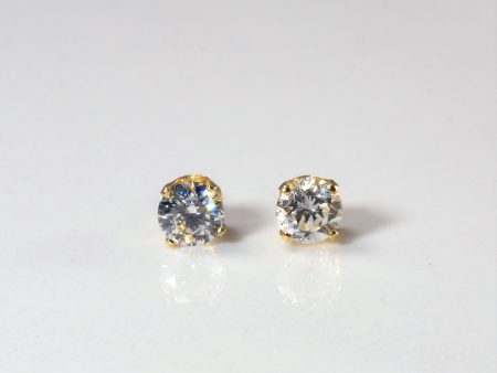 Yellow Gold Diamond Studs | 0.70ctw | Sale