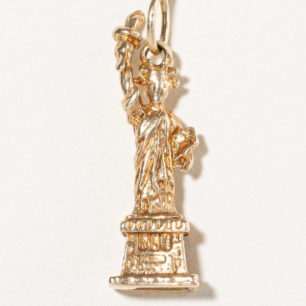 14k Yellow Gold Statue of Liberty Charm Online Sale