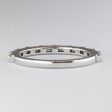 14k White Gold Baguette Semi Eternity Band | Sz 6 | 0.50 ctw Sale