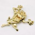 18k Yellow Gold Tasmanian Devil Pendant Discount