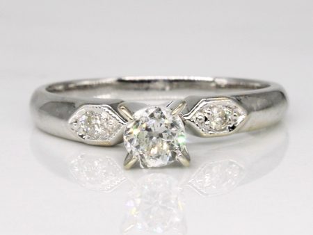 Cathedral Set Diamond Engagement Ring | 0.35ctw | SZ 7 | Supply