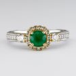 14k Emerald and Diamond Accented Ring | 0.45 ct | SZ 4.75 Sale