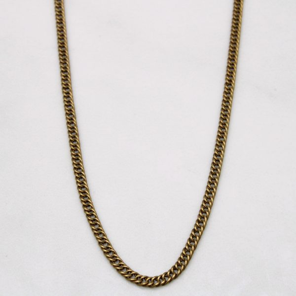 10k Yellow Gold Curb Chain | 23  | Online