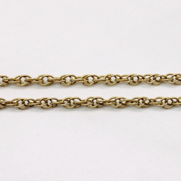 10k Yellow Gold Chain | 20  | on Sale