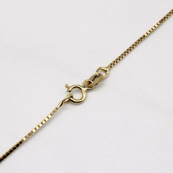 10k Yellow Gold Box Link Chain | 24  | on Sale