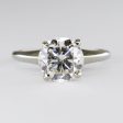 18k Solitaire Diamond Engagement Ring | 2.10ct I1 2 G H VG | SZ 5.5 | Online Sale