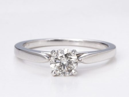 14k White Gold  Diamond Ring | 0.53 ct | Sz 6 For Cheap