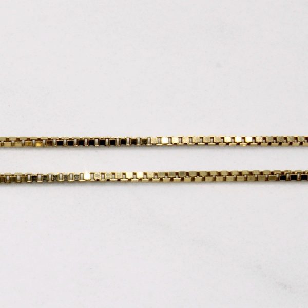 10k Yellow Gold Box Link Chain | 24  | on Sale