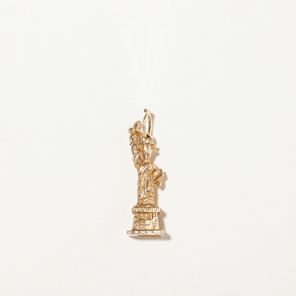 14k Yellow Gold Statue of Liberty Charm Online Sale