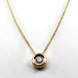 Bezel Set Diamond Pendant Necklace | 0.18ct | 17 | Fashion