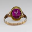 Birmingham 1917 Hallmarked Garnet 12k Ring | 2.41 ctw | SZ 6.5 | For Sale