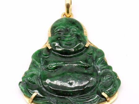 Carved Maw Sit Sit Jade Buddha Pendant | 60.00ct | Online Hot Sale