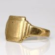 9k Yellow Gold Signet Ring | SZ 10 | Cheap