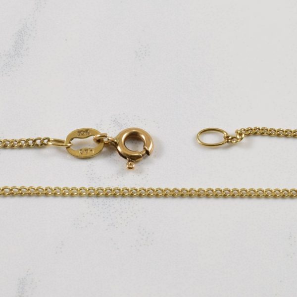 10k Yellow Gold Filigree Chain | 18  | Online Hot Sale