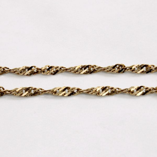 10k Yellow Gold Rope Chain | 25  | Hot on Sale