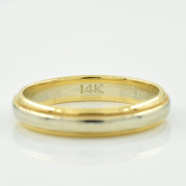 14k Two Tone Gold Band | SZ 4.75 | Supply