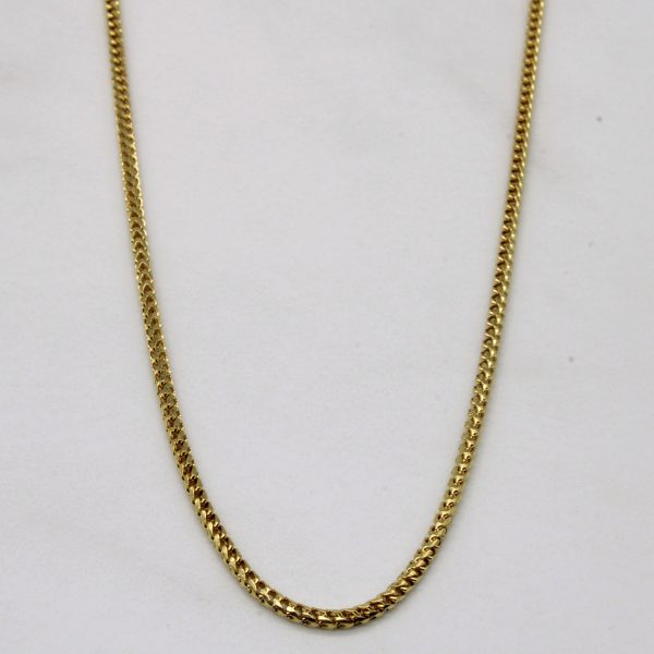 18k Yellow Gold Birdcage Link Chain | 22  | For Discount