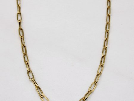 18k Yellow Gold Oval Link Chain | 18  | Discount