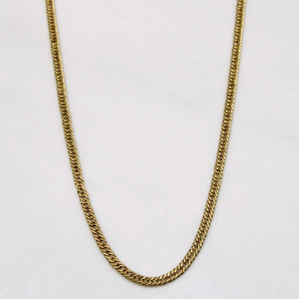 18k Yellow Gold Chain | 22  | Fashion