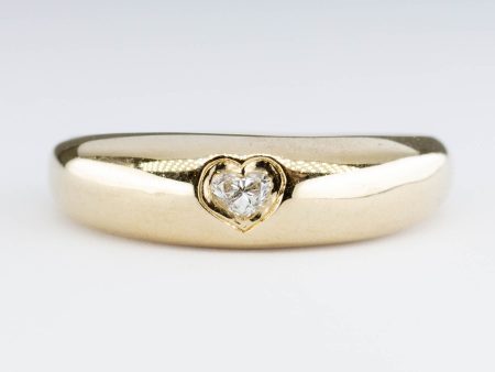 100 Ways x Oirea Studio   Heart Diamond Dome 14K Ring | 0.14ctw | SZ 7 | Online now