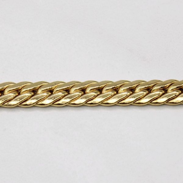 14k Yellow Gold Cuban Link Bracelet | 8  | on Sale