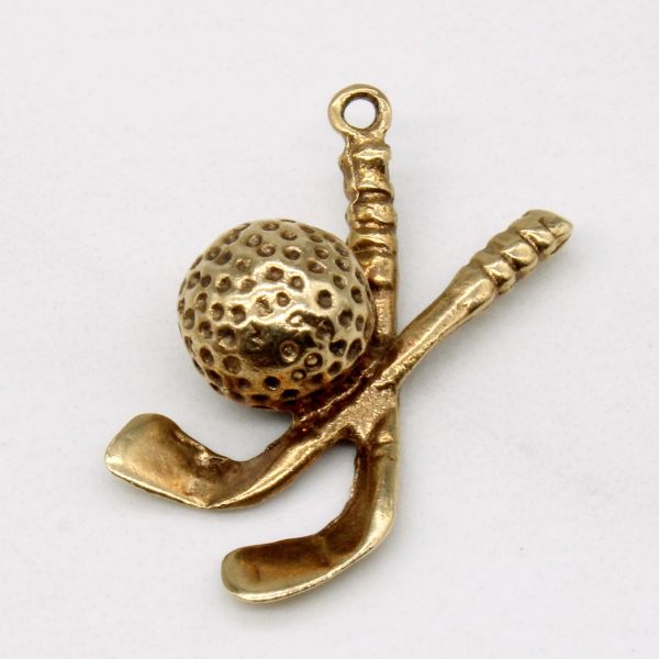 10k Yellow Gold Golf Charm Supply