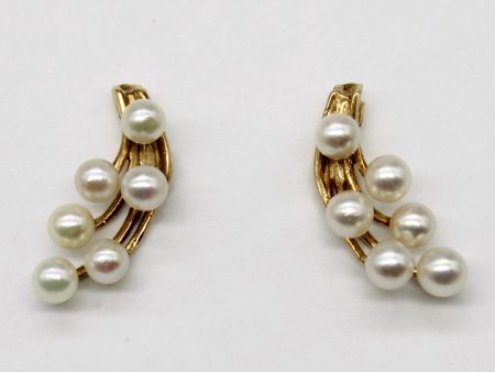 14k Pearl Branch Earrings Online Sale