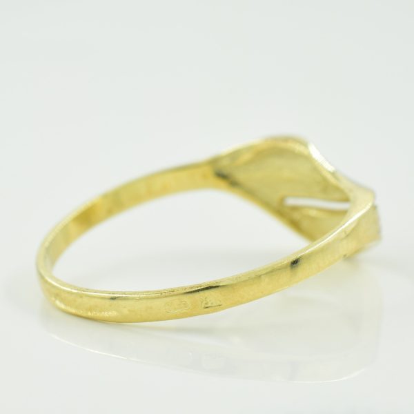 14k Yellow Gold Bypass Ring | SZ 7.75 | Cheap