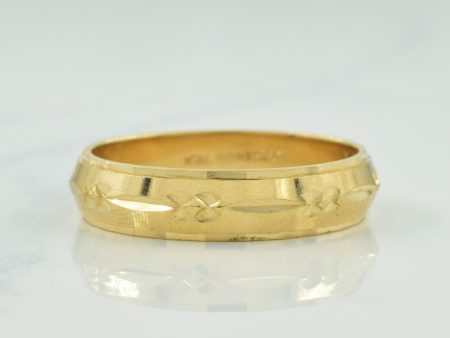 10k Yellow Gold Band | SZ 10.25 | on Sale