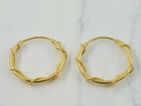 10k Yellow Gold Hoop Earrings | Online Sale